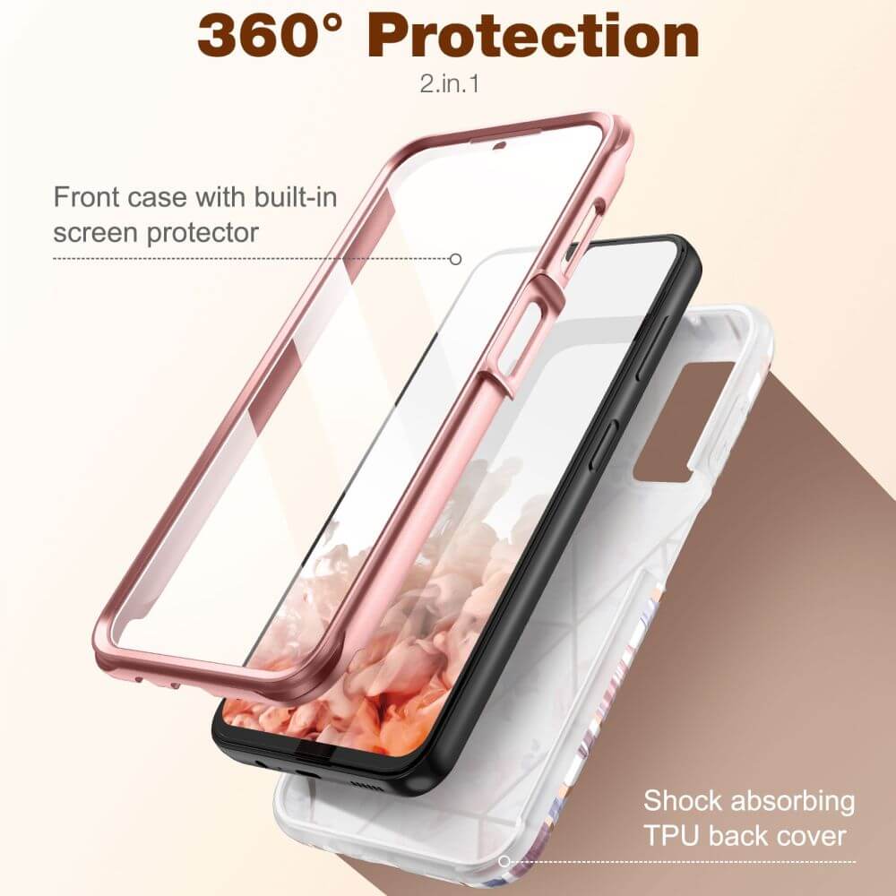 Tech - Protect Samsung Galaxy A14 5G Ultra Velar Θήκη 360 Full Body με Προστασία Οθόνης - Marble