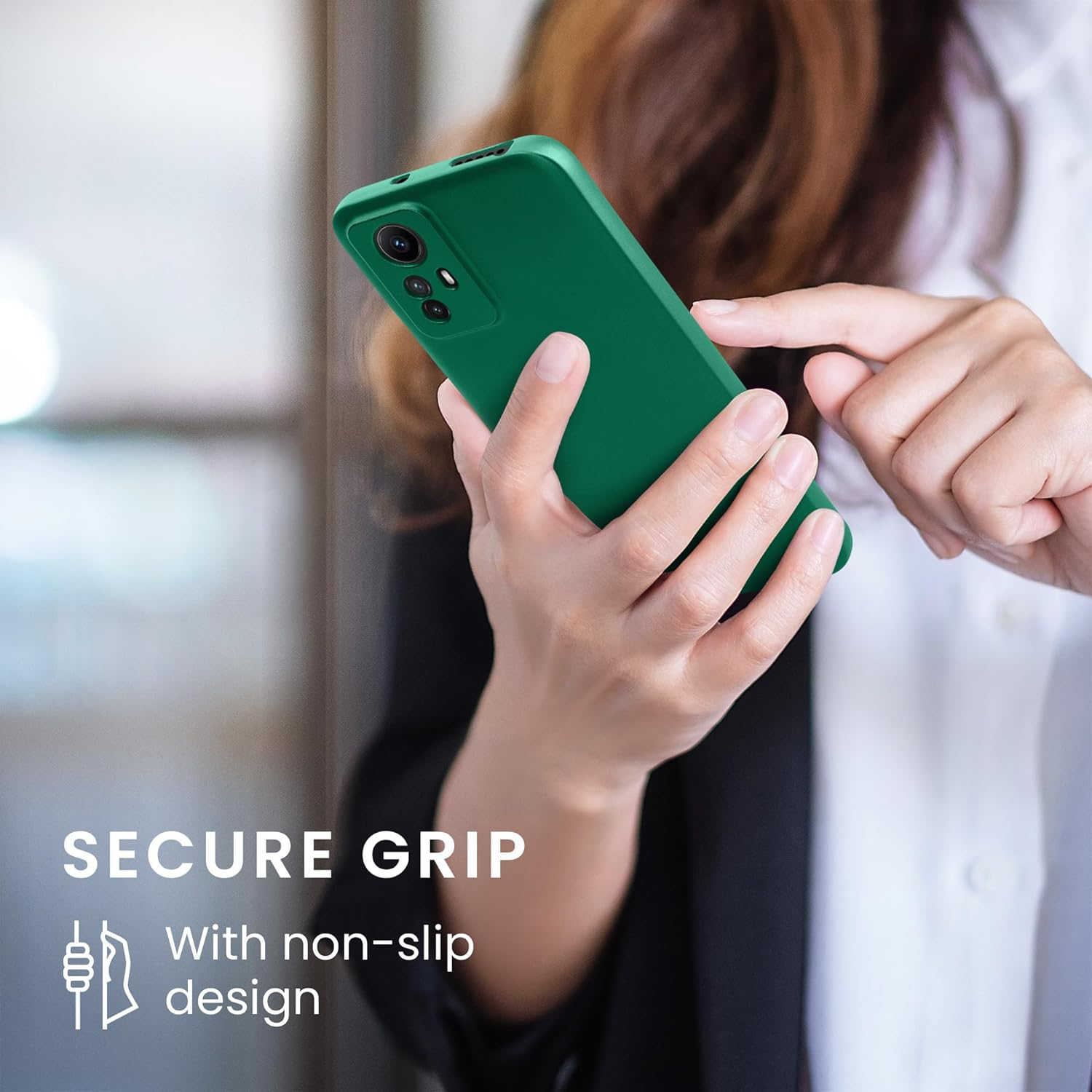 KW Xiaomi Redmi Note 12S Θήκη Σιλικόνης TPU - Metallic Dark Green