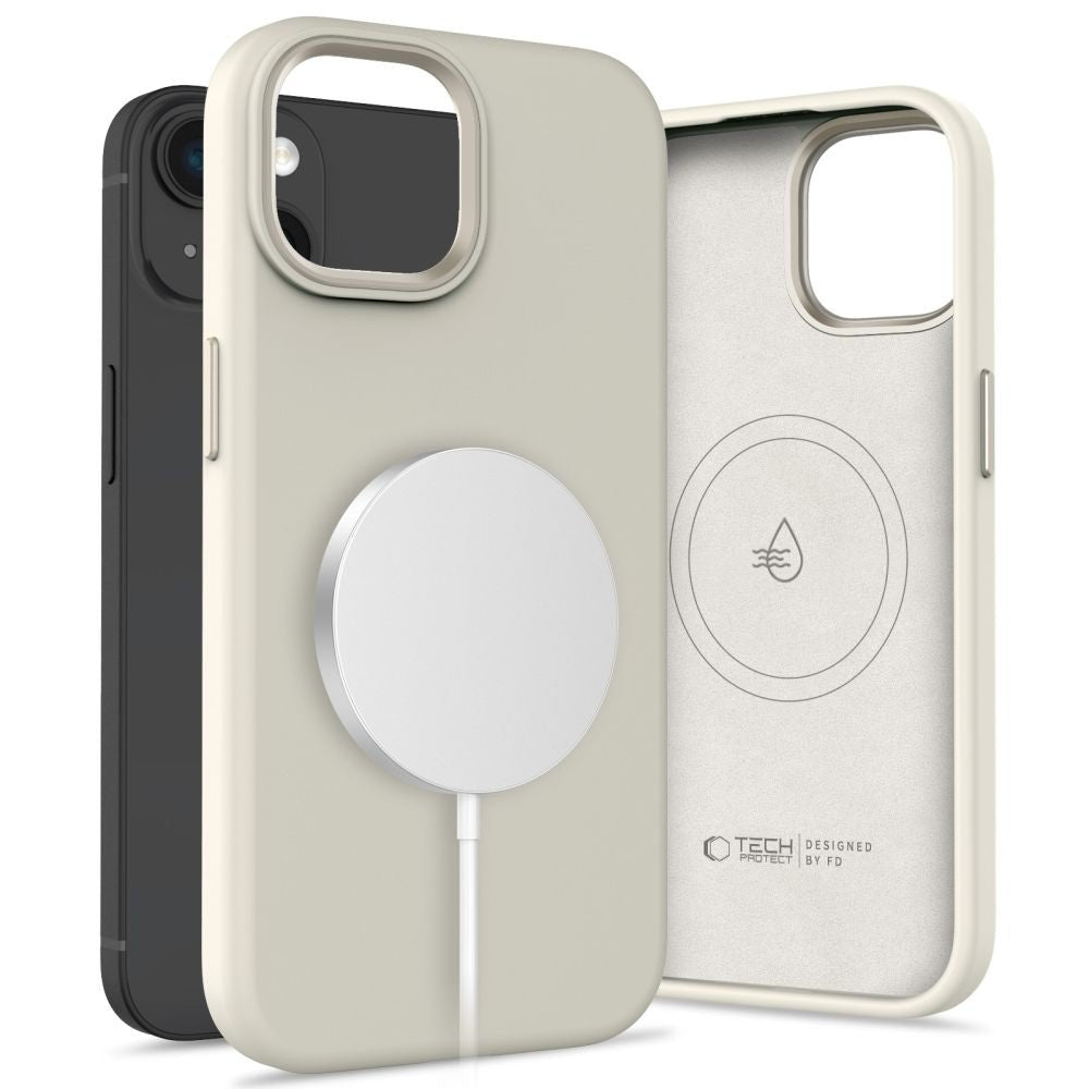 Tech - Protect iPhone 15 Silicone Pure Θήκη Σιλικόνης TPU με MagSafe - Cosmic Latte
