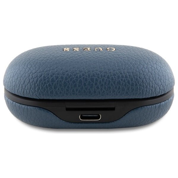 Guess TWS Grained Classic Logo - Bluetooth 5.3 - Ασύρματα ακουστικά για Κλήσεις / Μουσική - Blue