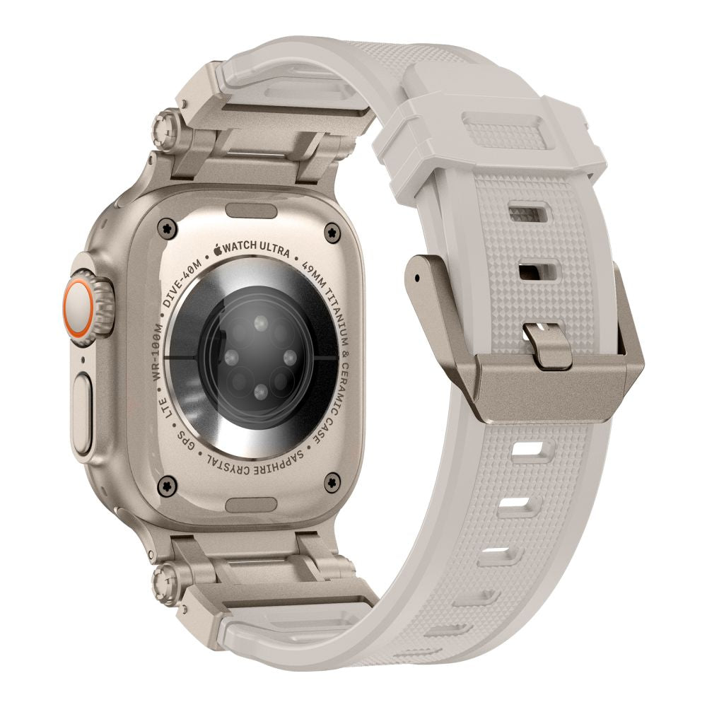 Tech - Protect Λουράκι Apple Watch 4/5/6/7/8/9/10/11 - SE (1/2/3) - ULTRA (1/2/3) - 44/45/46/49mm Delta Pro Λαστιχένιο - Starlight / Titanium