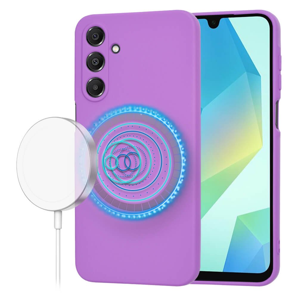 Techsuit Samsung Galaxy A16 4G / A16 5G SoftFlex MagSafe Θήκη Σιλικόνης - Purple