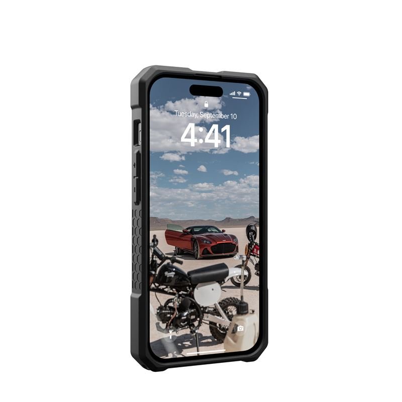 UAG iPhone 15 Monarch Pro Kevlar Series Σκληρή Θήκη με MagSafe - Kevlar Black