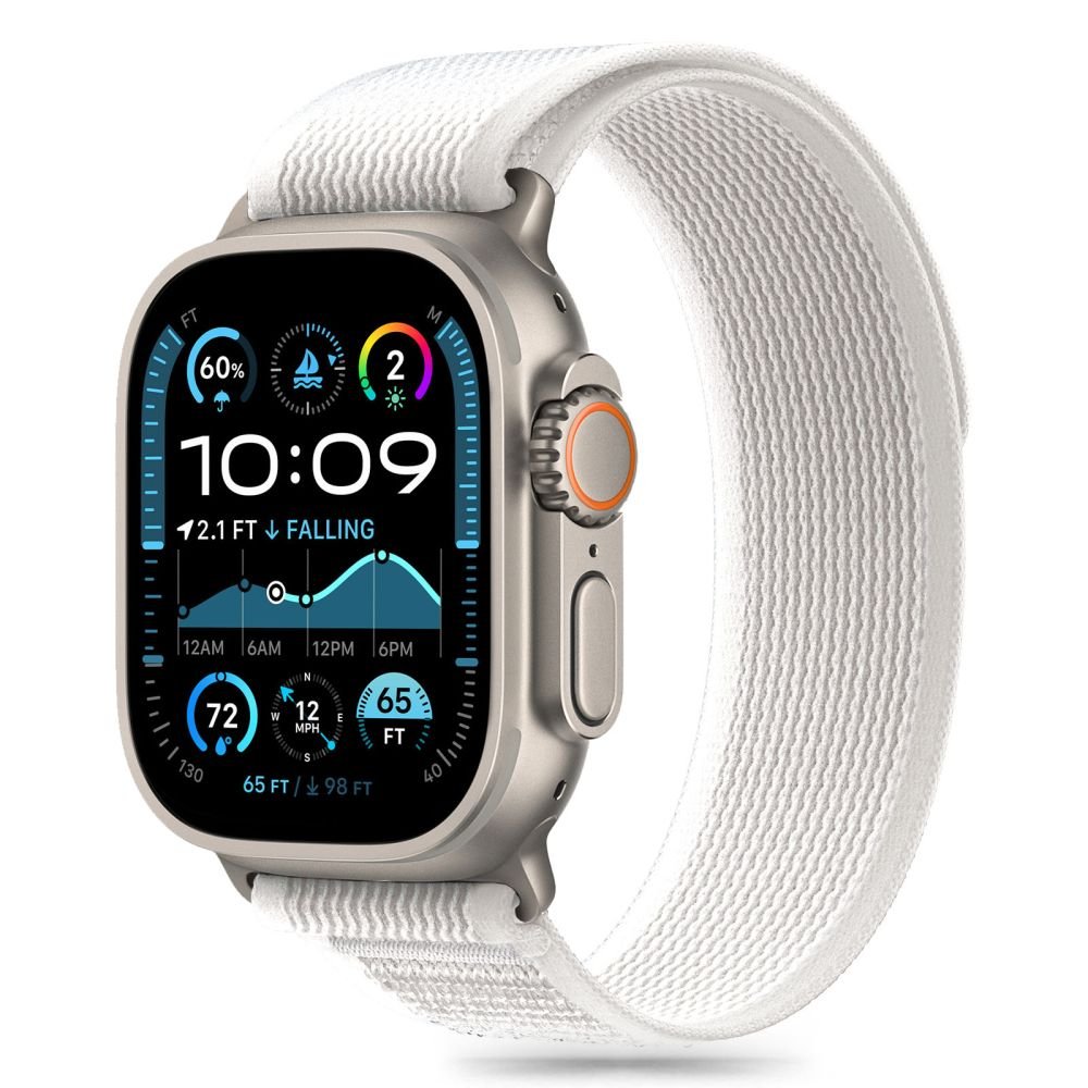 Tech - Protect Λουράκι Apple Watch 8/9/10/11 - SE (1/2/3) - Ultra (1/2/3) – 44/45/46/49mm Nylon Stripe - Crayon Grey