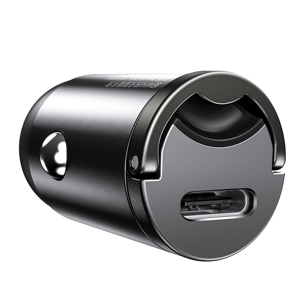 Baseus Tiny Star Mini Car Charger - Φορτιστής Αυτοκινήτου 30W με 1 Θύρα Type - C - Grey - VCHX - B0G