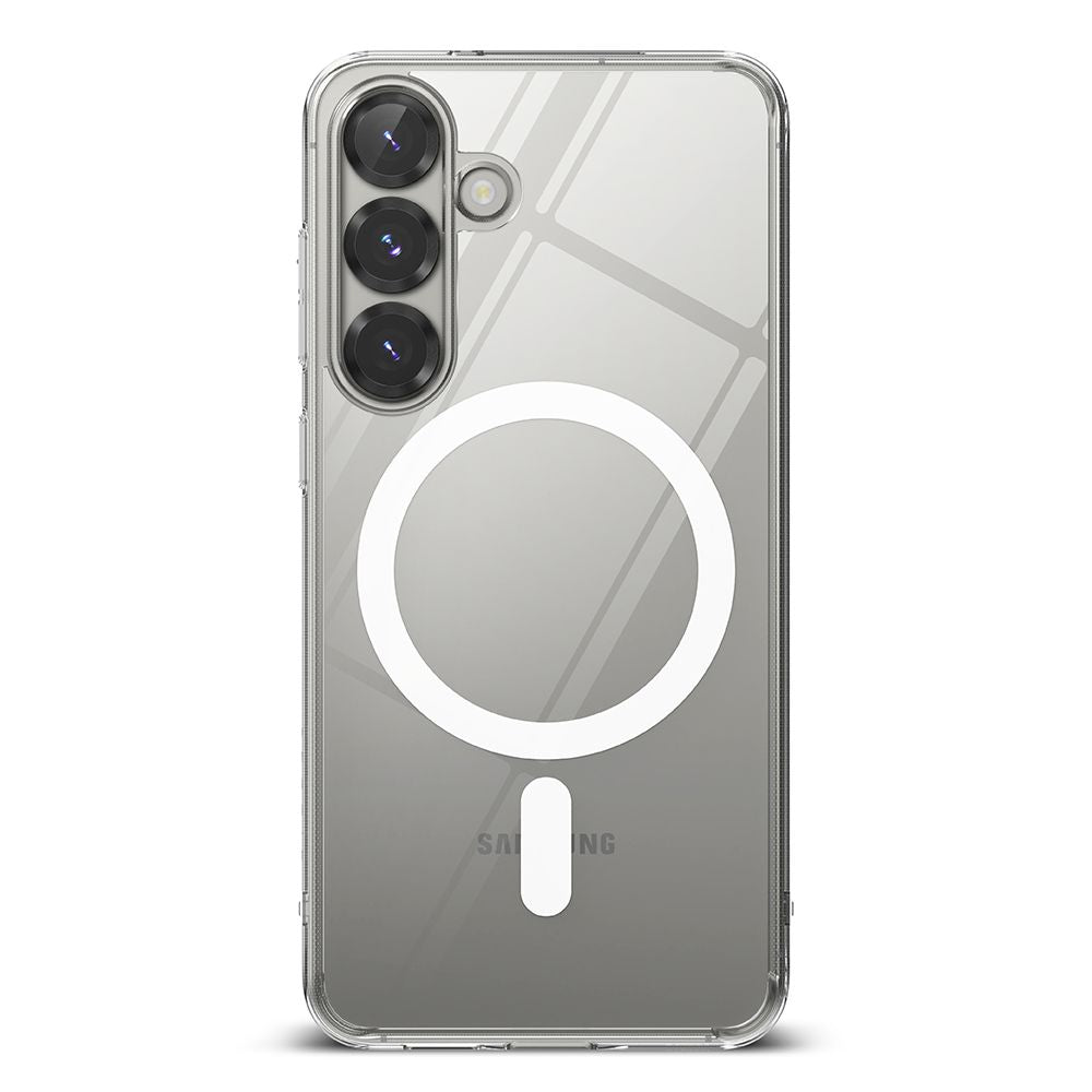 Ringke Samsung Galaxy S25 - Fusion Magnetic - Σκληρή Θήκη με Πλαίσιο Σιλικόνης και MagSafe - Διάφανη