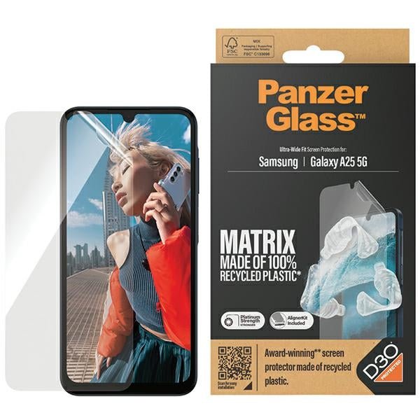 PanzerGlass Samsung Galaxy A25 5G Ultra - Wide Fit Matrix D3O Easy Aligner Προστατευτική Mεμβράνη Οθόνης - Clear