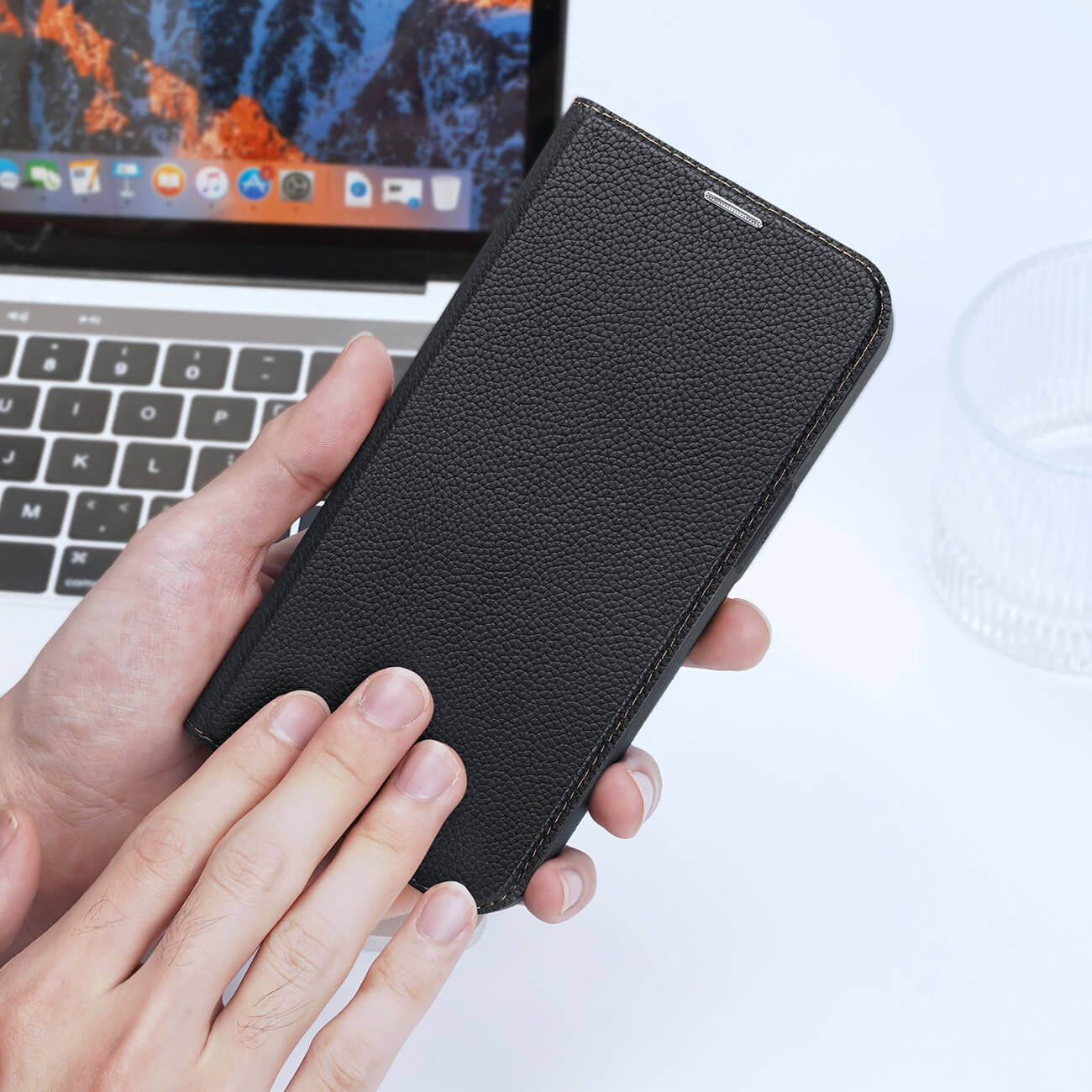 Dux Ducis iPhone 14 Pro Max Skin X2 Flip Stand Case Θήκη Βιβλίο - Black