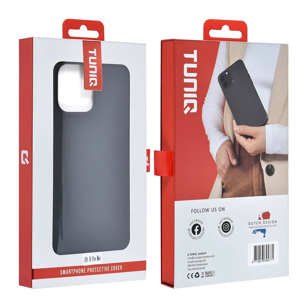 Tuniq iPhone 16 Pro Max Premium Liquid Silicone Θήκη Σιλικόνης - Μαύρη