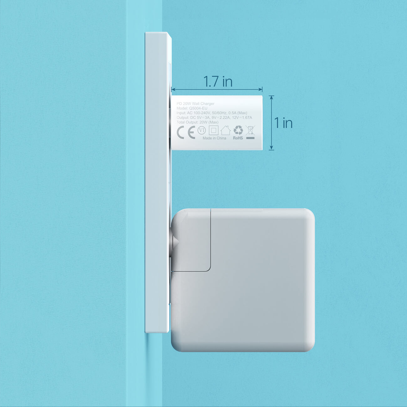 Choetech Q5004 V4 Οικιακός Φορτιστής Γρήγορης Φόρτισης με Θύρα Type - C 20W - White