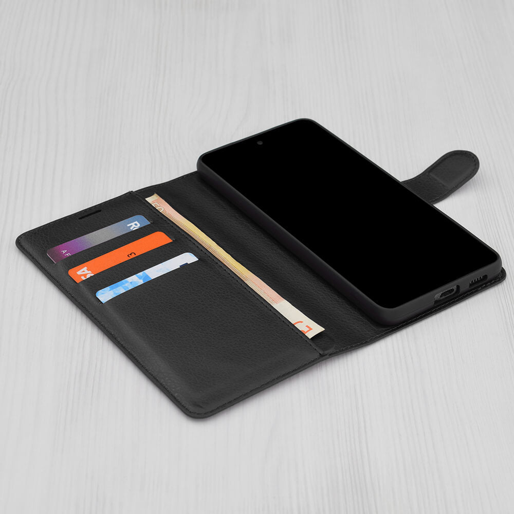 Techsuit Samsung Galaxy S25 Ultra - Leather Folio - Θήκη Πορτοφόλι από Δερματίνη με Stand - Black
