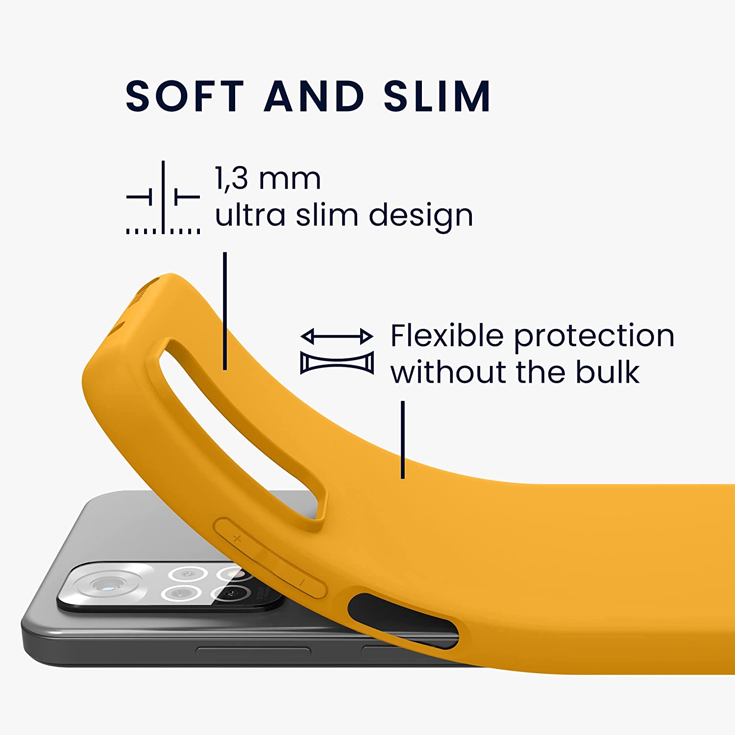 KW Xiaomi Redmi Note 11 / Redmi Note 11S Θήκη Σιλικόνης TPU - Mango - 57368.191