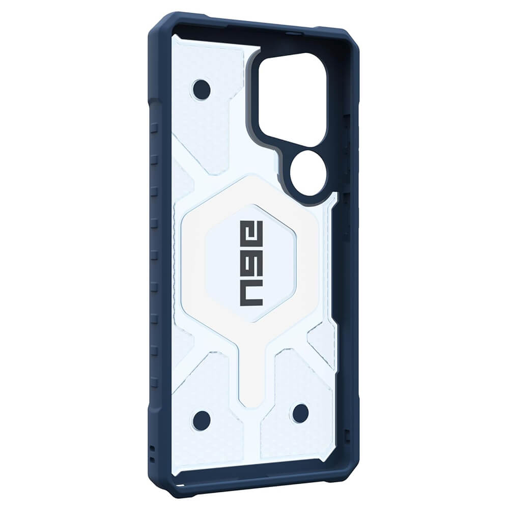 UAG Samsung Galaxy S25 Ultra Pathfinder Clear MagSafe Σκληρή Θήκη με MagSafe και Λουράκι - Blues Lanyard