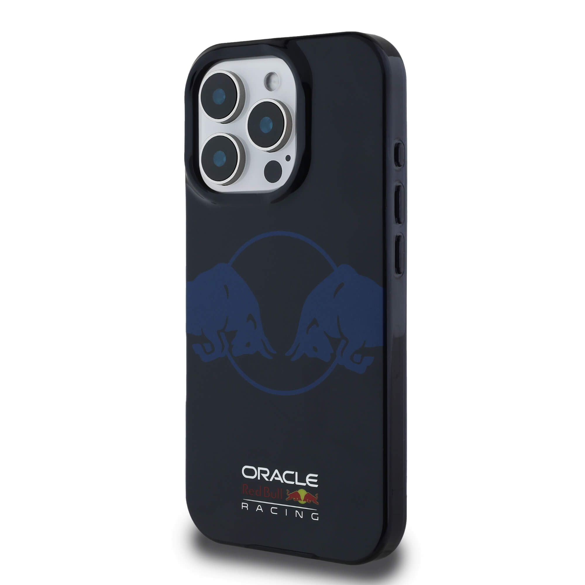Red Bull iPhone 16 Pro - IML Two Bulls - MagSafe Σκληρή Θήκη με Πλαίσιο Σιλικόνης - Navy - RBHMP16L24HIDBV