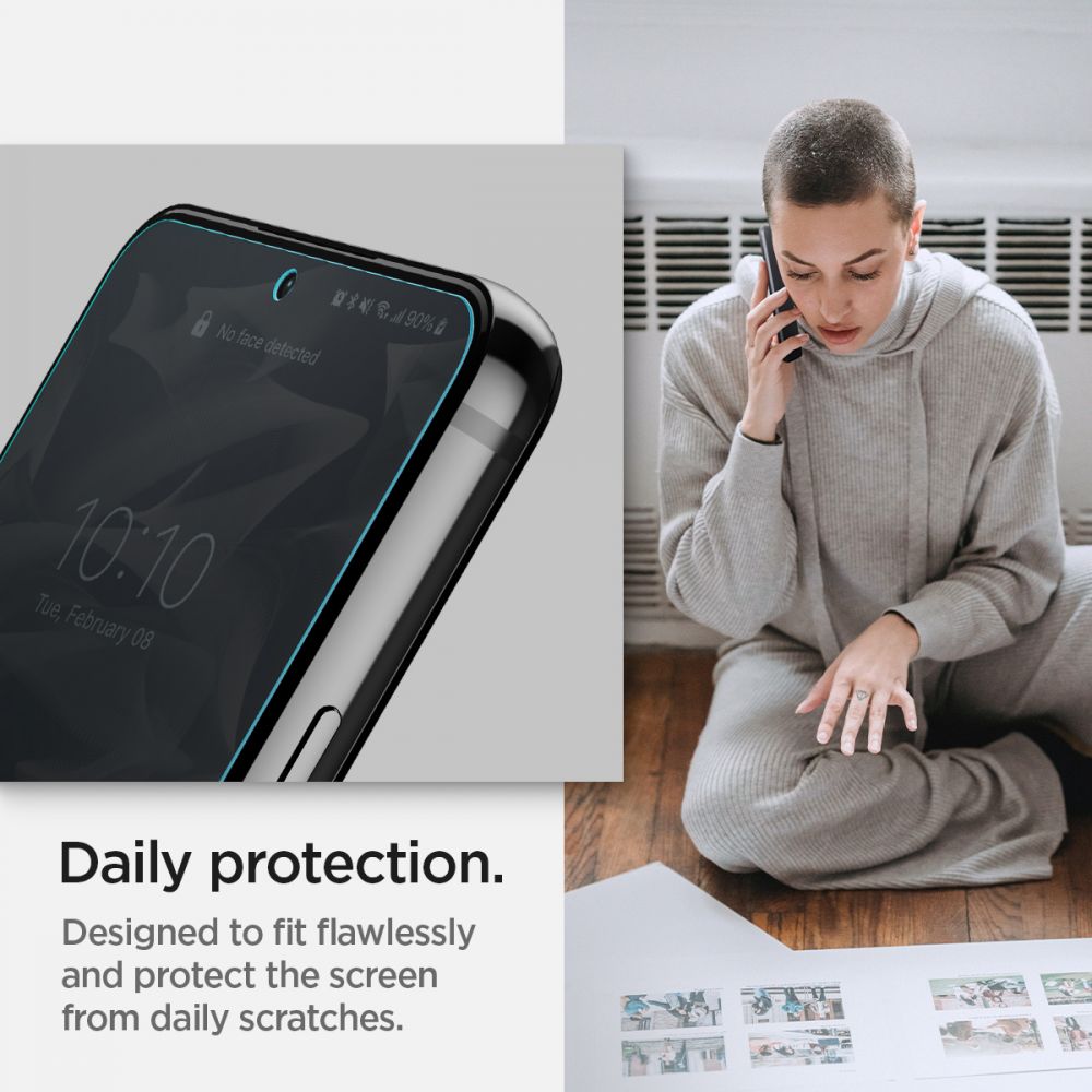 Spigen Samsung Galaxy S22 Ultra NeoFlex Προστατευτική Μεμβράνη Οθόνης - 2 Τεμάχια - Διάφανο