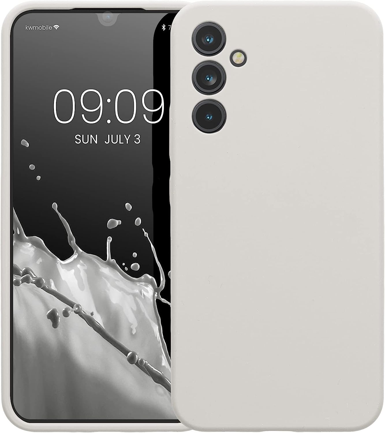 KW Samsung Galaxy A34 5G Θήκη Σιλικόνης Rubber TPU - White Matte - 60807.48