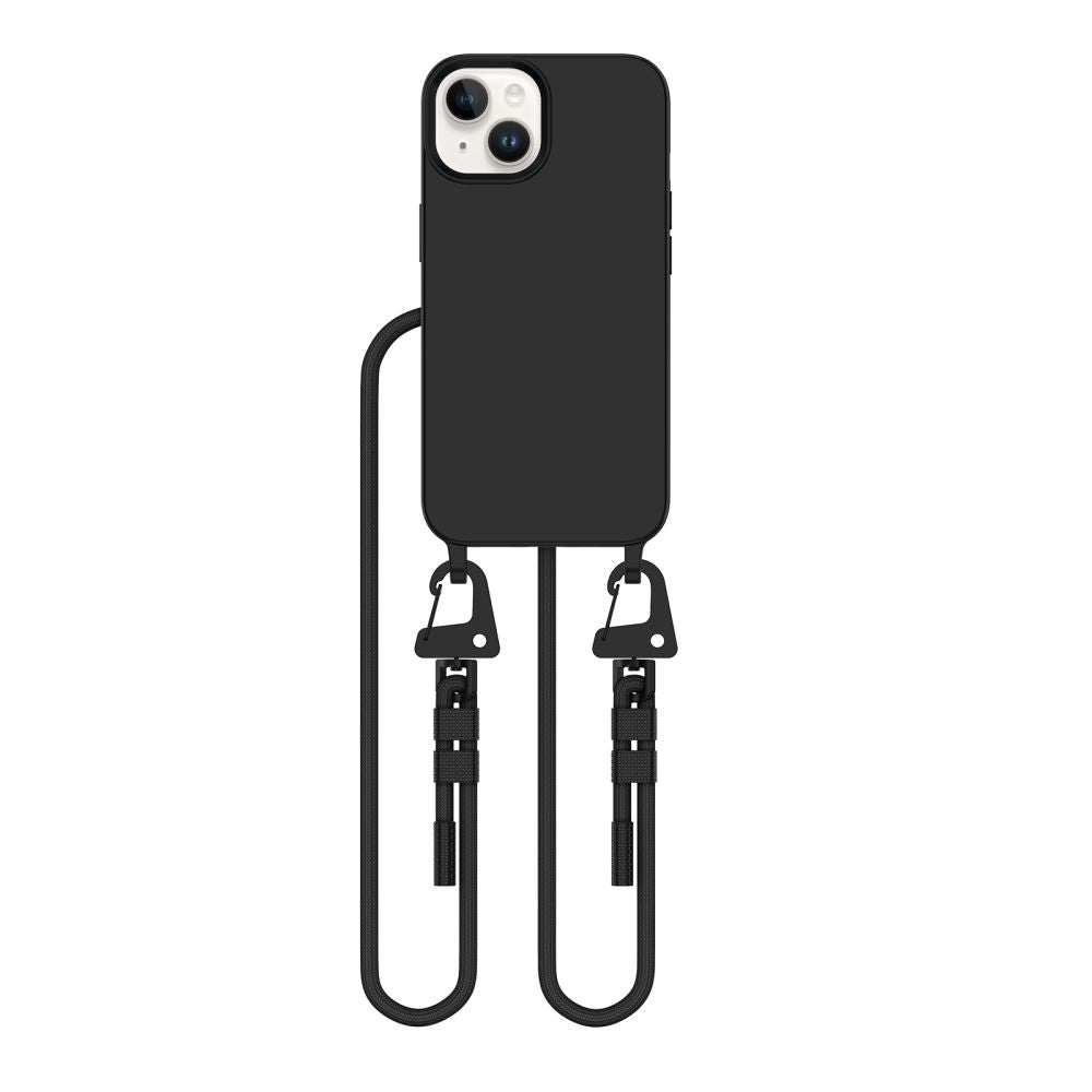 Tech - Protect iPhone 13 MagNecklace - MagSafe Θήκη Σιλικόνης TPU με Pυθμιζόμενο Αποσπώμενο Κορδόνι - Black