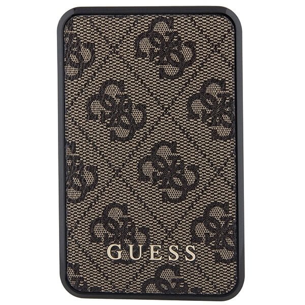 Guess PowerBank 18W - 4G Leather Metal Logo - 10000 mAh - Brown - GUPB10DP4GEGW