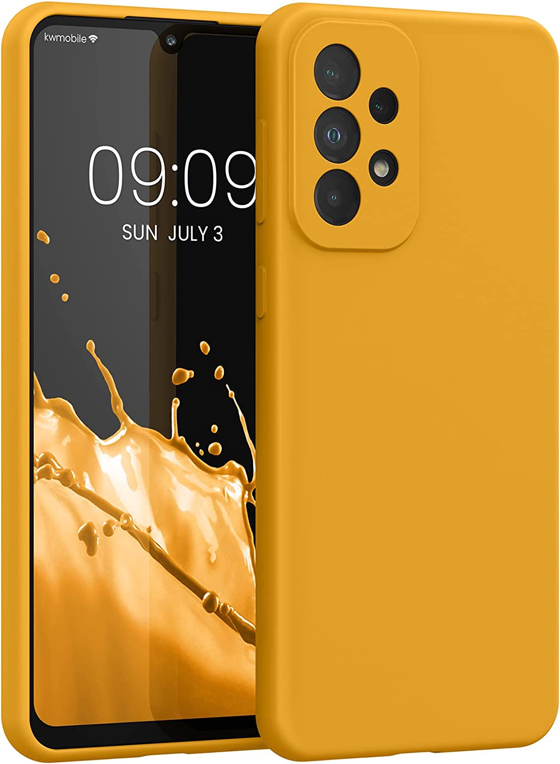 KW Samsung Galaxy A33 5G Θήκη Σιλικόνης Rubberized TPU - Mango - 57833.191