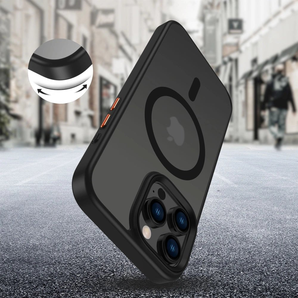 Tech - Protect iPhone 16 Pro - MagMat XT 3 - Set - Σκληρή Θήκη με Πλαίσιο Σιλικόνης και MagSafe - Ημιδιάφανη / Matte Black