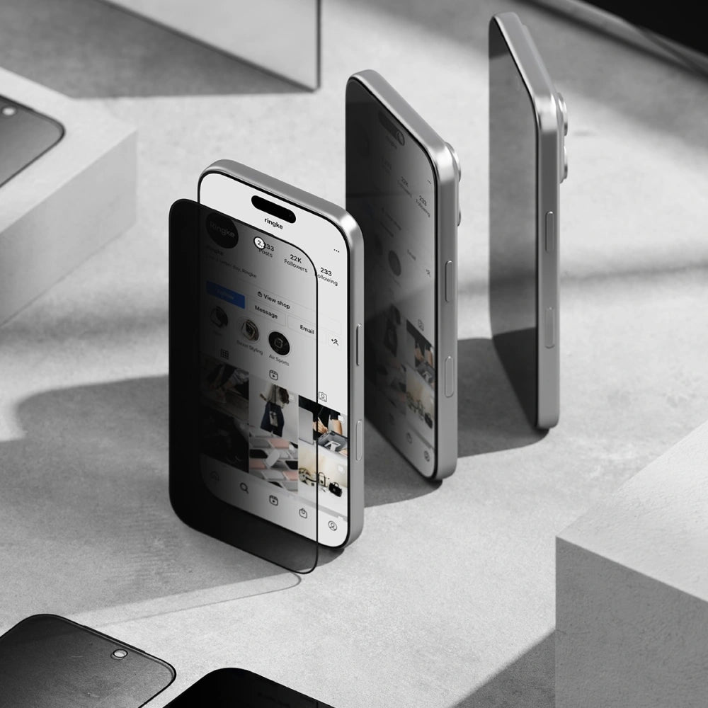 Ringke iPhone 17 - Easy Slide - Αντιχαρακτικό Γυαλί Οθόνης - 2 Τεμάχια - Privacy