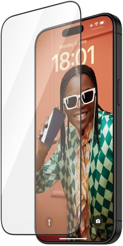 PanzerGlass iPhone 15 Pro Max Refresh Ultra - Wide Fit Easy Aligner Full Screen Αντιχαρακτικό Γυαλί Οθόνης - Black