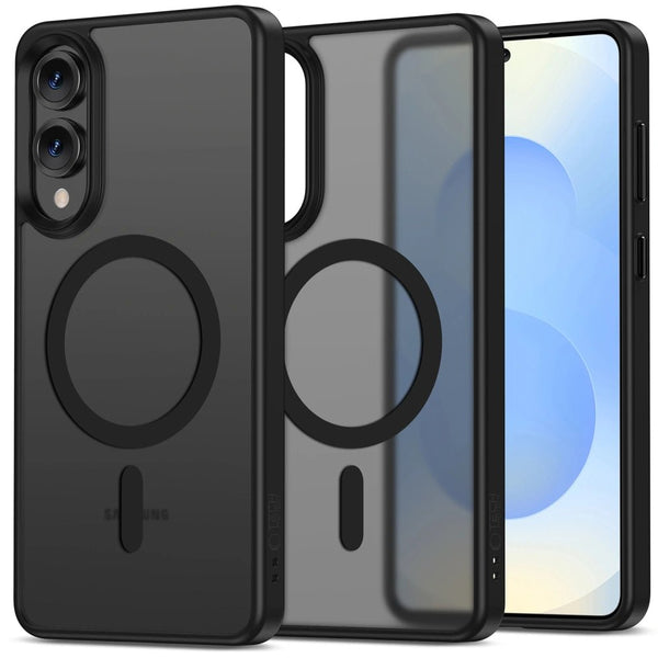 Tech - Protect Samsung Galaxy S25 Edge - MagMat Σκληρή Θήκη με Πλαίσιο Σιλικόνης και MagSafe - Matte Black