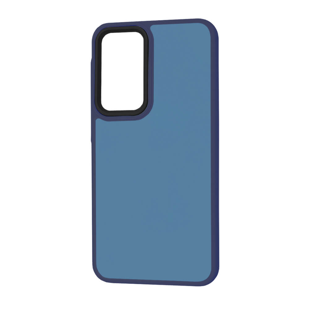 Techsuit Samsung Galaxy A55 5G - HaloFrost Series - Σκληρή Θήκη με Πλαίσιο Σιλικόνης - Deep Blue