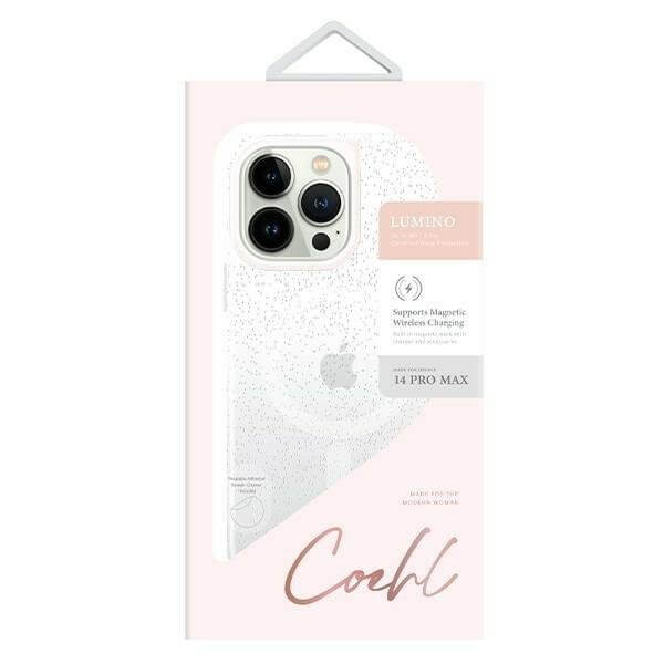 Uniq iPhone 14 Pro Max Coehl Lumino Σκληρή Θήκη με MagSafe - Silver / Sparkling Silver