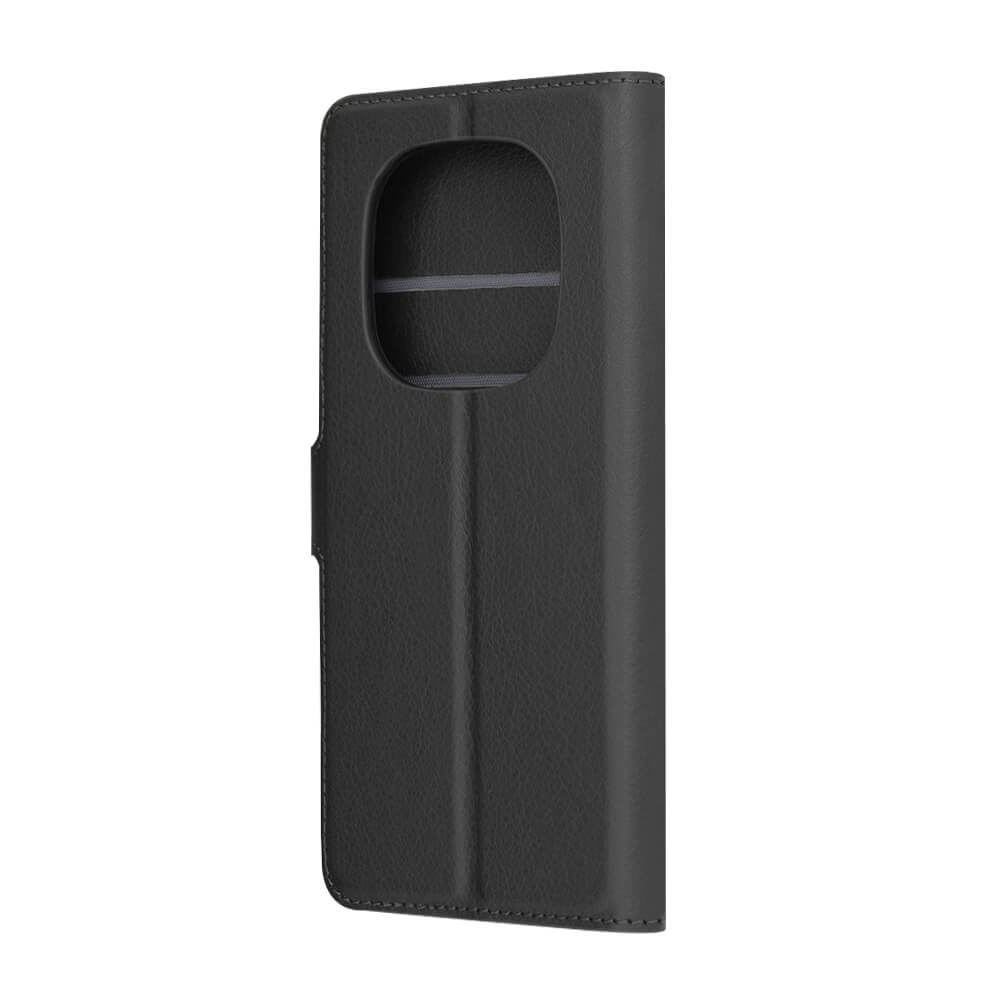 Techsuit Xiaomi Redmi Note 14 Pro 5G / Poco X7 - Leather Folio - Θήκη Πορτοφόλι από Δερματίνη με Stand - Black