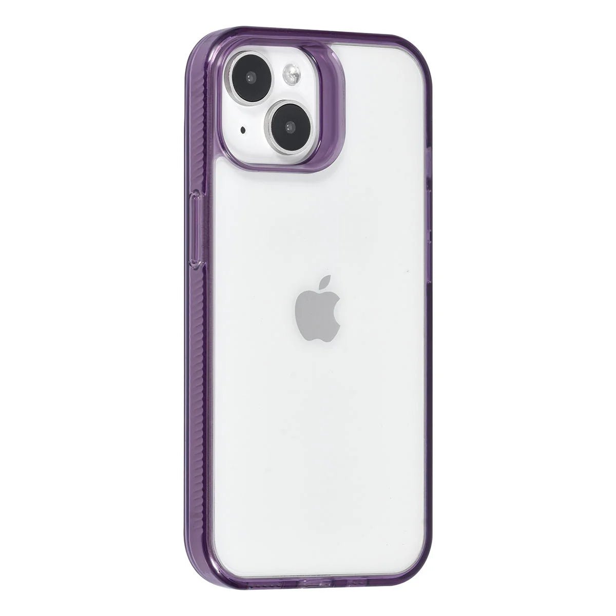 Tuniq iPhone 15 - Σκληρή Θήκη με Πλαίσιο Σιλικόνης - Ημιδιάφανο Μοβ / Διάφανο