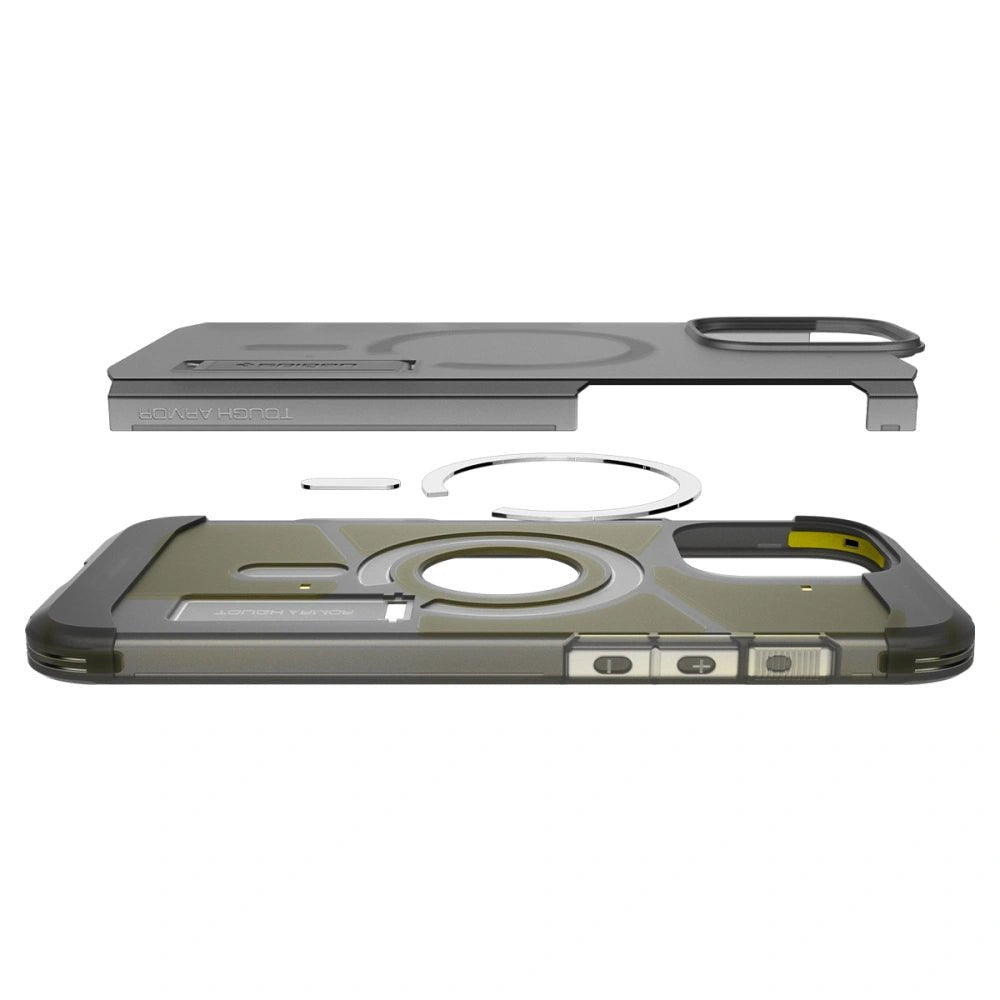 Spigen iPhone 16 Pro Tough Armor T Mag - Σκληρή Θήκη με MagSafe - Frost Black