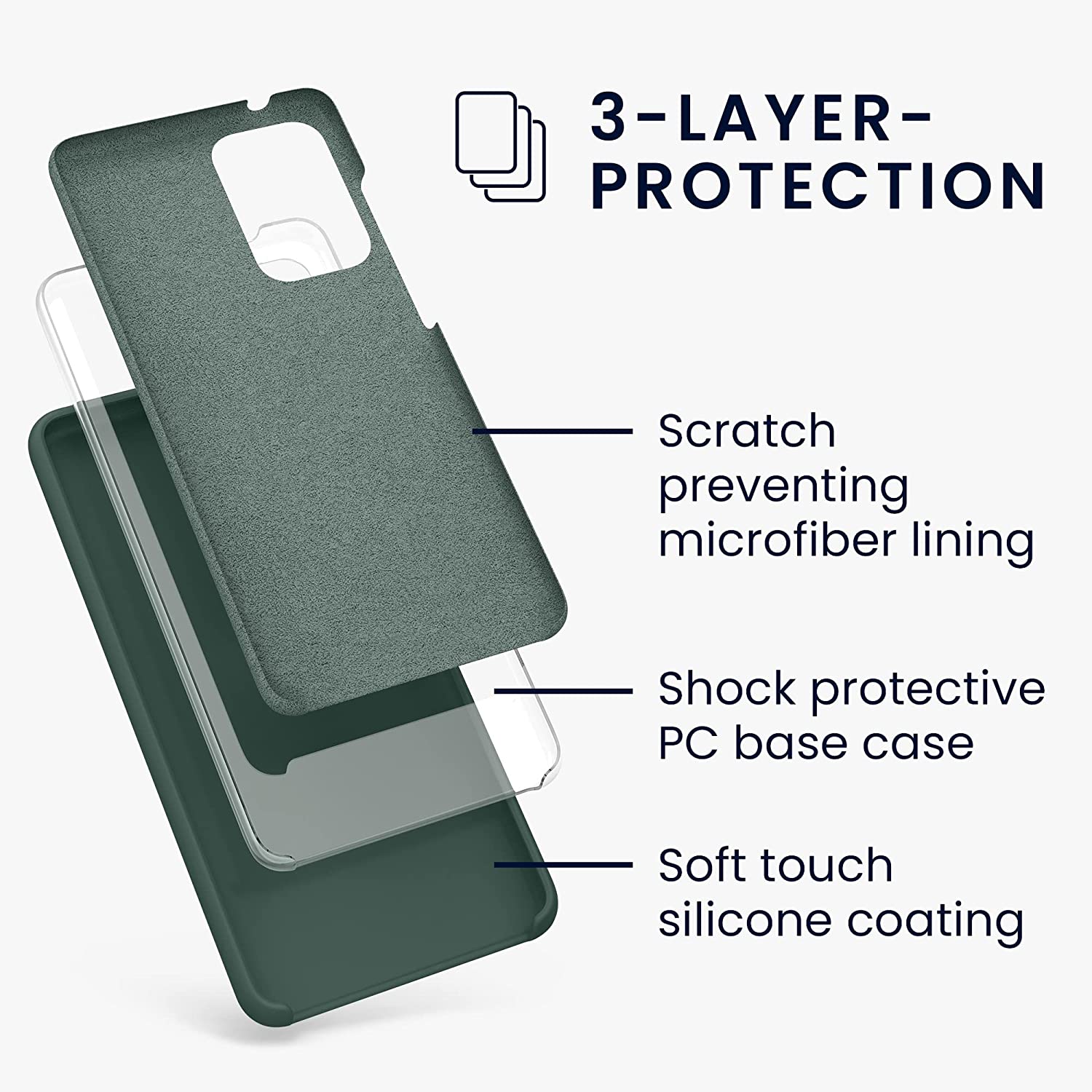 KW Samsung Galaxy A52 / A52 5G / A52s 5G Θήκη Σιλικόνης Rubber TPU - Teal Green - 54347.171