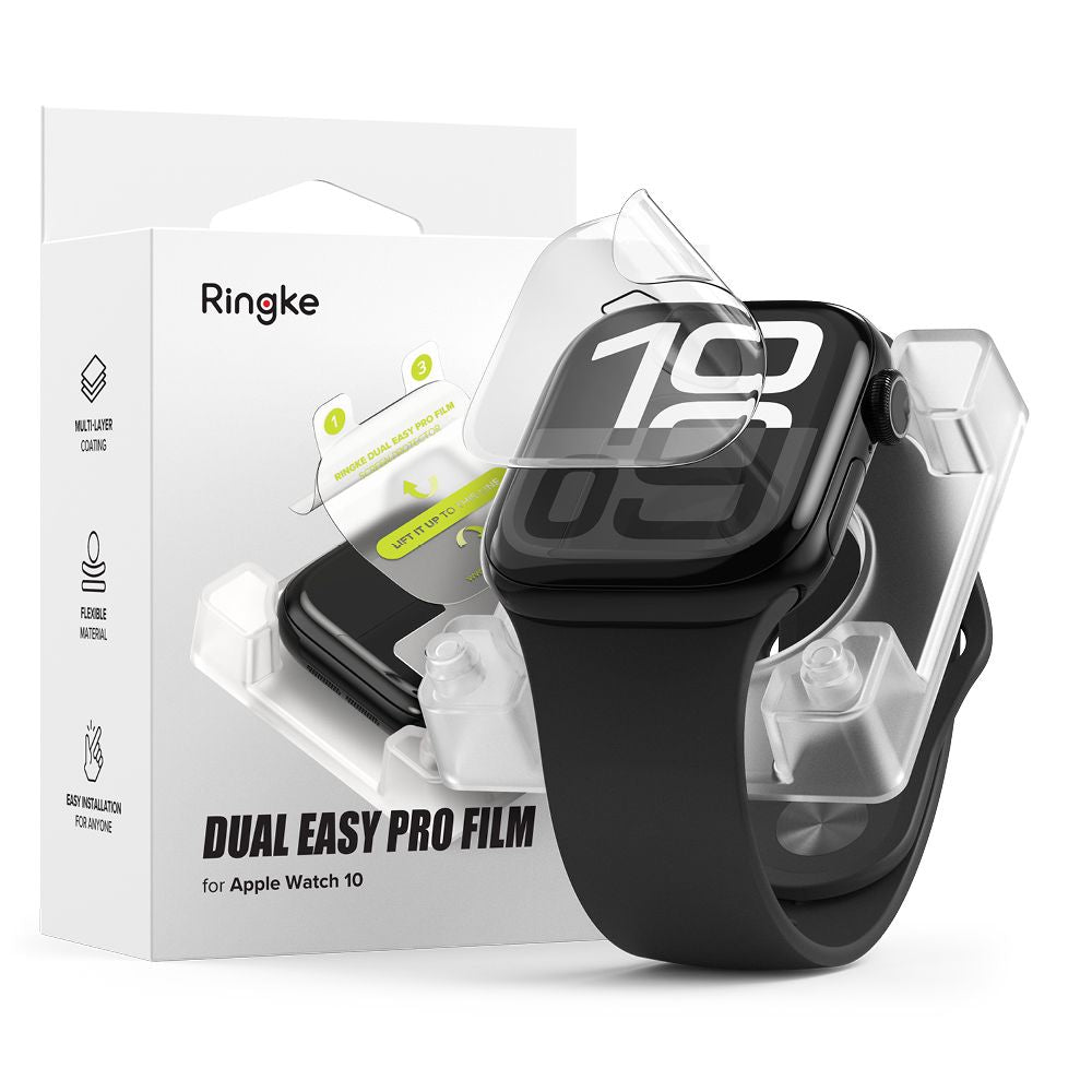 Ringke Προστασία Οθόνης Apple Watch 10/11 - 46mm - Dual Easy Pro Προστατευτική Μεμβράνη Οθόνης - 2 Τεμάχια - Διάφανη