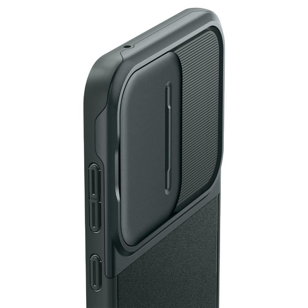 Spigen Samsung Galaxy A55 5G Optik Armor Θήκη Σιλικόνης με Κάλυμμα για την Κάμερα - Abyss Green