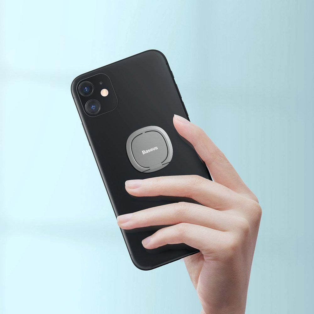 Baseus Invisible Ultra - Thin Ring Holder - Δαχτυλίδι Συγκράτησης Κινητού / Tablet - Βάση Στήριξης - Silver - SUYB - 0S