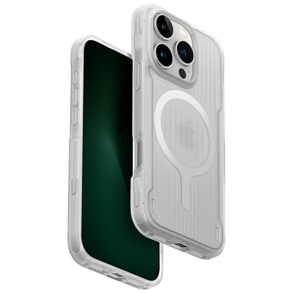 Uniq iPhone 16 Pro Combat Active MagClick Charging - Σκληρή Θήκη με Πλαίσιο Σιλικόνης και MagSafe - Lume White