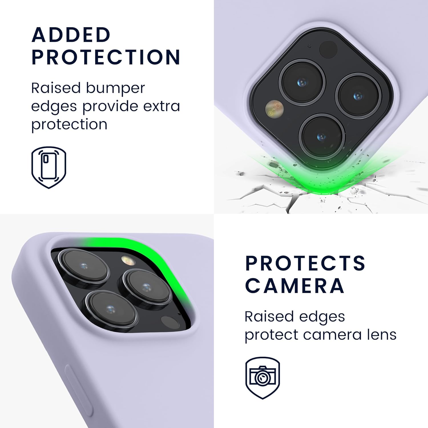 KW iPhone 15 Pro Θήκη Σιλικόνης Rubberized TPU - Pastel Lavender