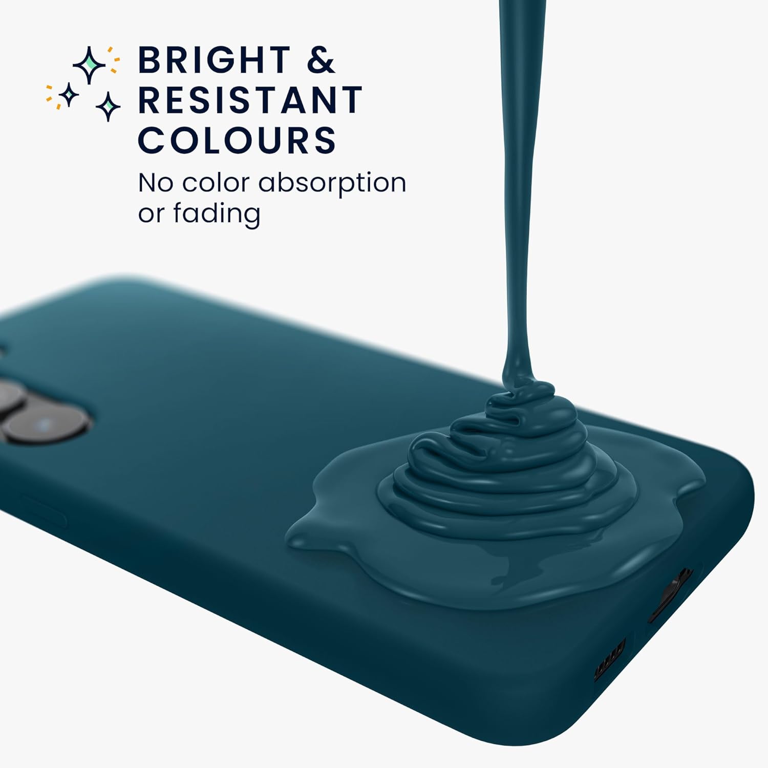 KW Samsung Galaxy S24 Ultra Θήκη Σιλικόνης Rubberized TPU - Petrol Matte