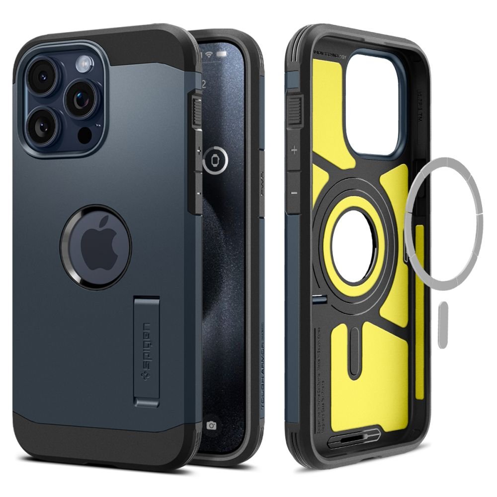 Spigen iPhone 15 Pro Max Tough Armor Mag Σκληρή Θήκη με MagSafe - Metal Slate