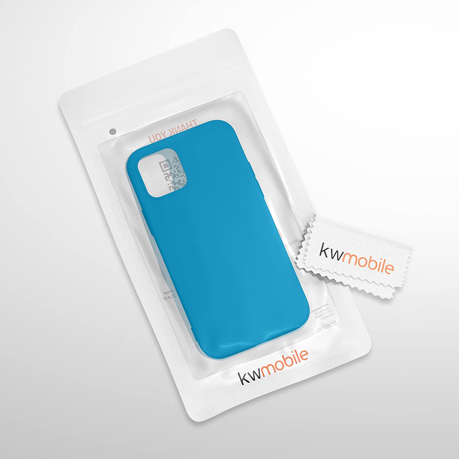 KW iPhone 12 Pro Max Θήκη Σιλικόνης Rubber TPU - Caribbean Blue - 52644.224