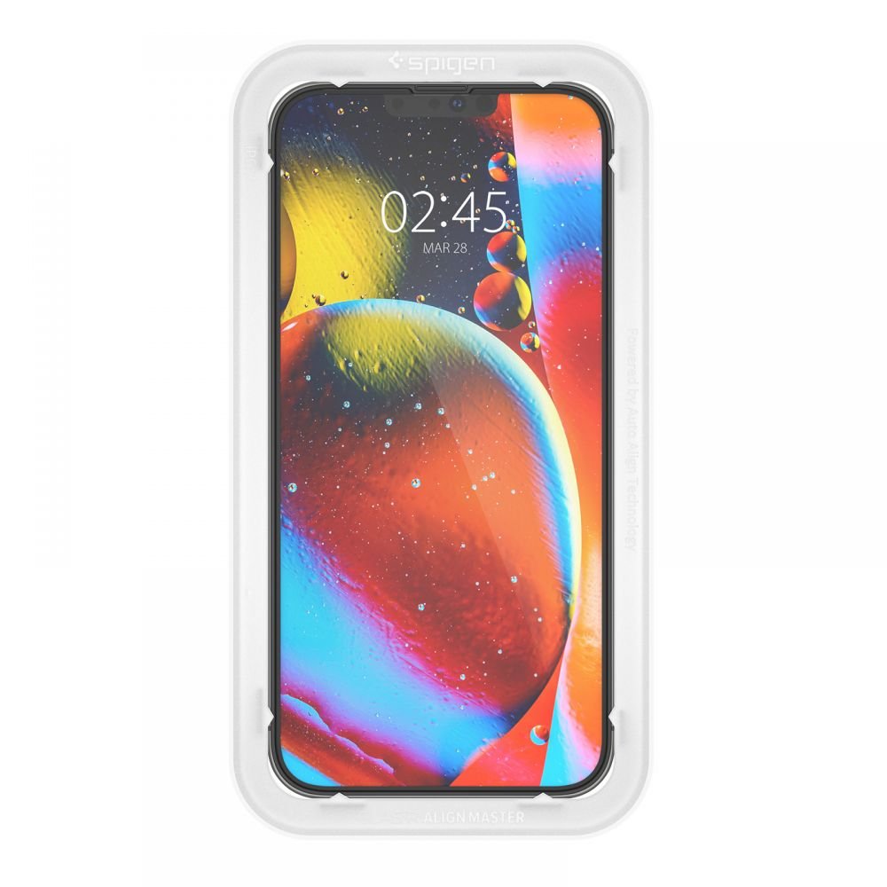 Spigen iPhone 13 Pro Max / iPhone 14 Plus / iPhone 15 Plus FC AlignMaster 2.5D Full Screen Case Friendly Tempered Glass Αντιχαρακτικό Γυαλί Οθόνης 9H - 2 Τεμάχια - Black
