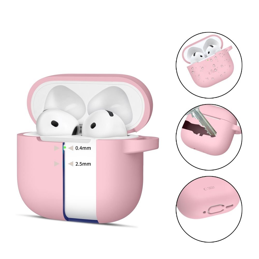 Tech - Protect AirPods 4 Θήκη Σιλικόνης - Silicone Hook - Dusty Pink