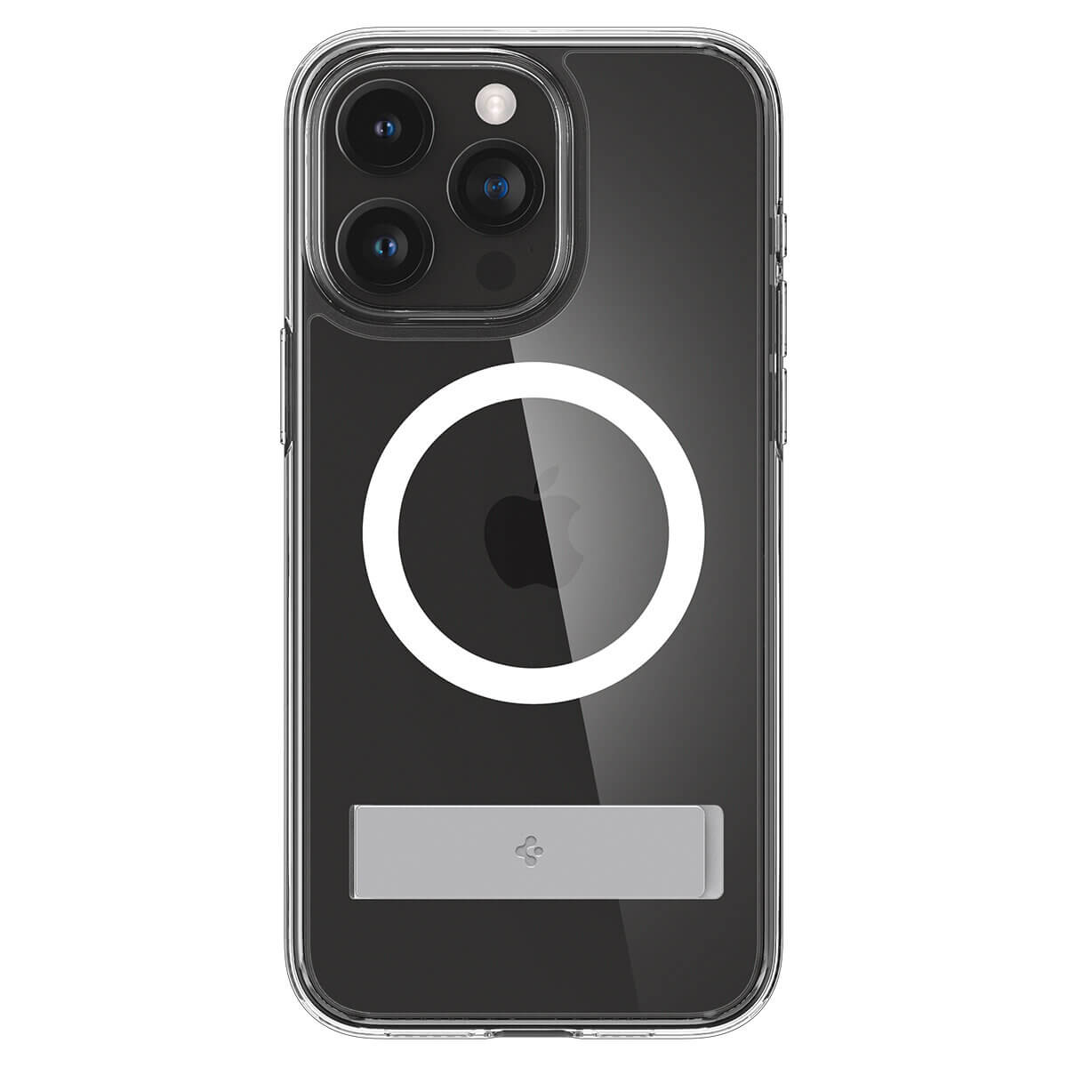 Spigen iPhone 15 Pro Ultra Hybrid S MagSafe Σκληρή Θήκη με Πλαίσιο Σιλικόνης και Stand - Crystal Clear
