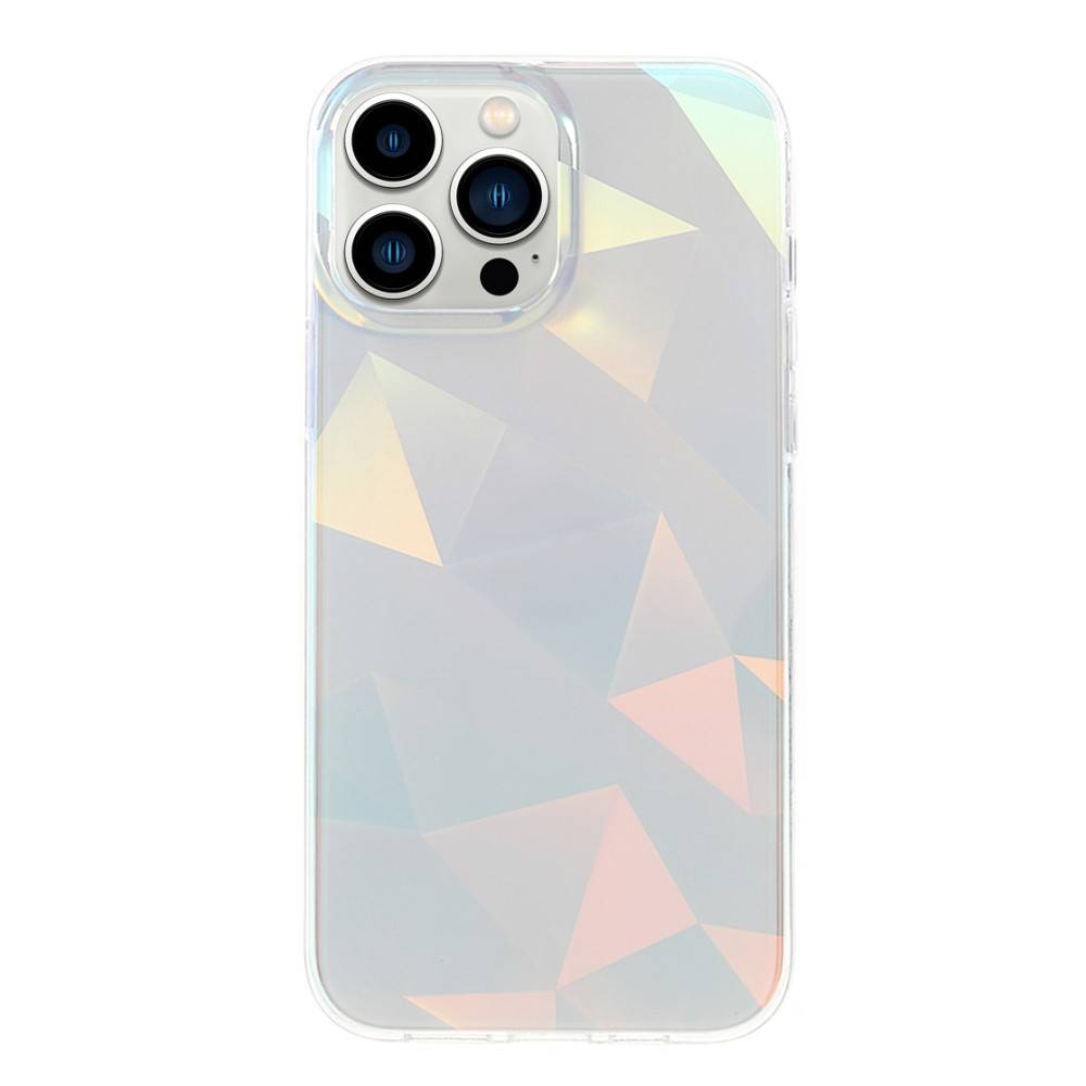 Kingxbar iPhone 13 Pro Streamer Series Σκληρή Θήκη με Πλαίσιο Σιλικόνης - Lattice Pattern - Multicolor