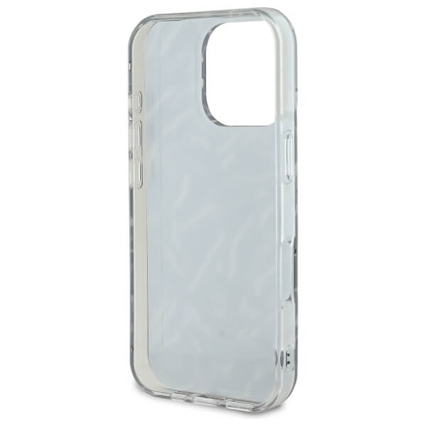 Karl Lagerfeld iPhone 16 Pro Max - Zebra with Cord - Σκληρή Θήκη με Πλαίσιο Σιλικόνης και Λουράκι - Purple - KLHCP16XHZBPKCCU