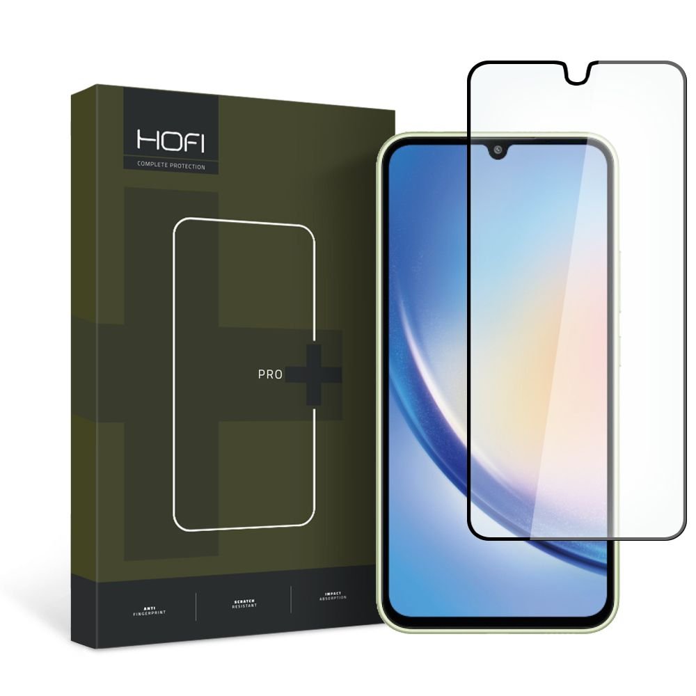 Hofi Samsung Galaxy A34 5G Glass Pro+ 0.3mm 2.5D 9H Full Screen Tempered Glass Αντιχαρακτικό Γυαλί Οθόνης - Black