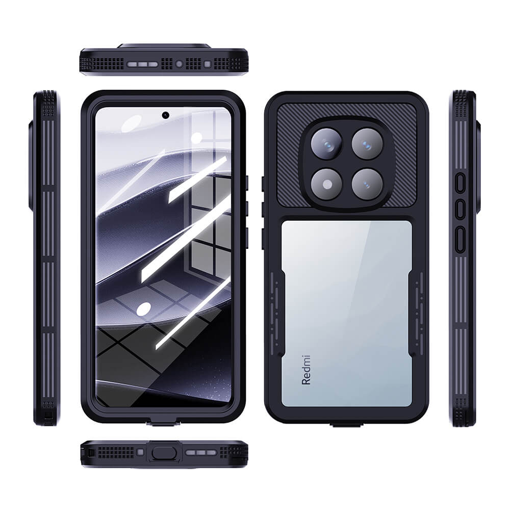 ShellBox Xiaomi Redmi Note 14 Pro 5G / Poco X7 - Αδιάβροχη Θήκη IP68 - Black