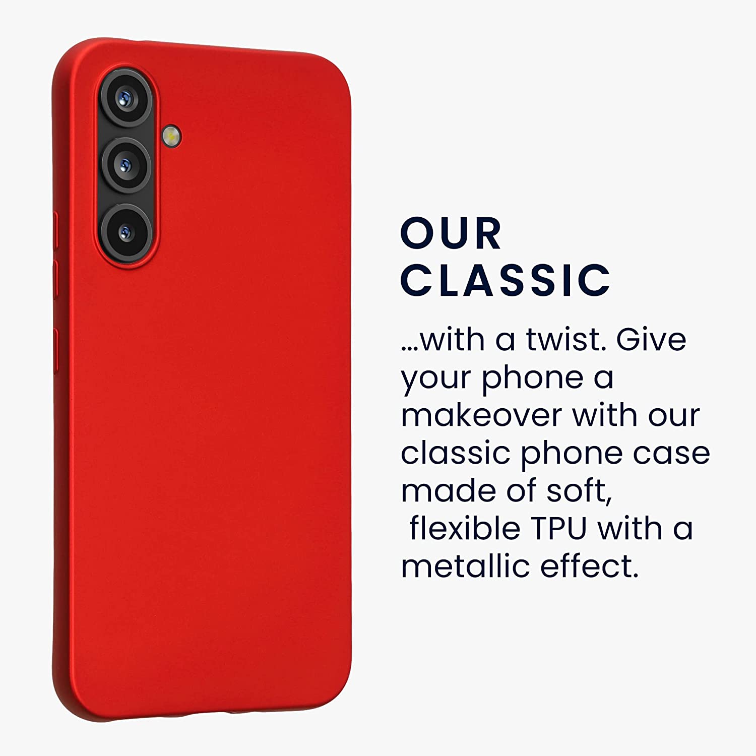 KW Samsung Galaxy A54 5G Θήκη Σιλικόνης TPU - Metallic Dark Red - 60797.36