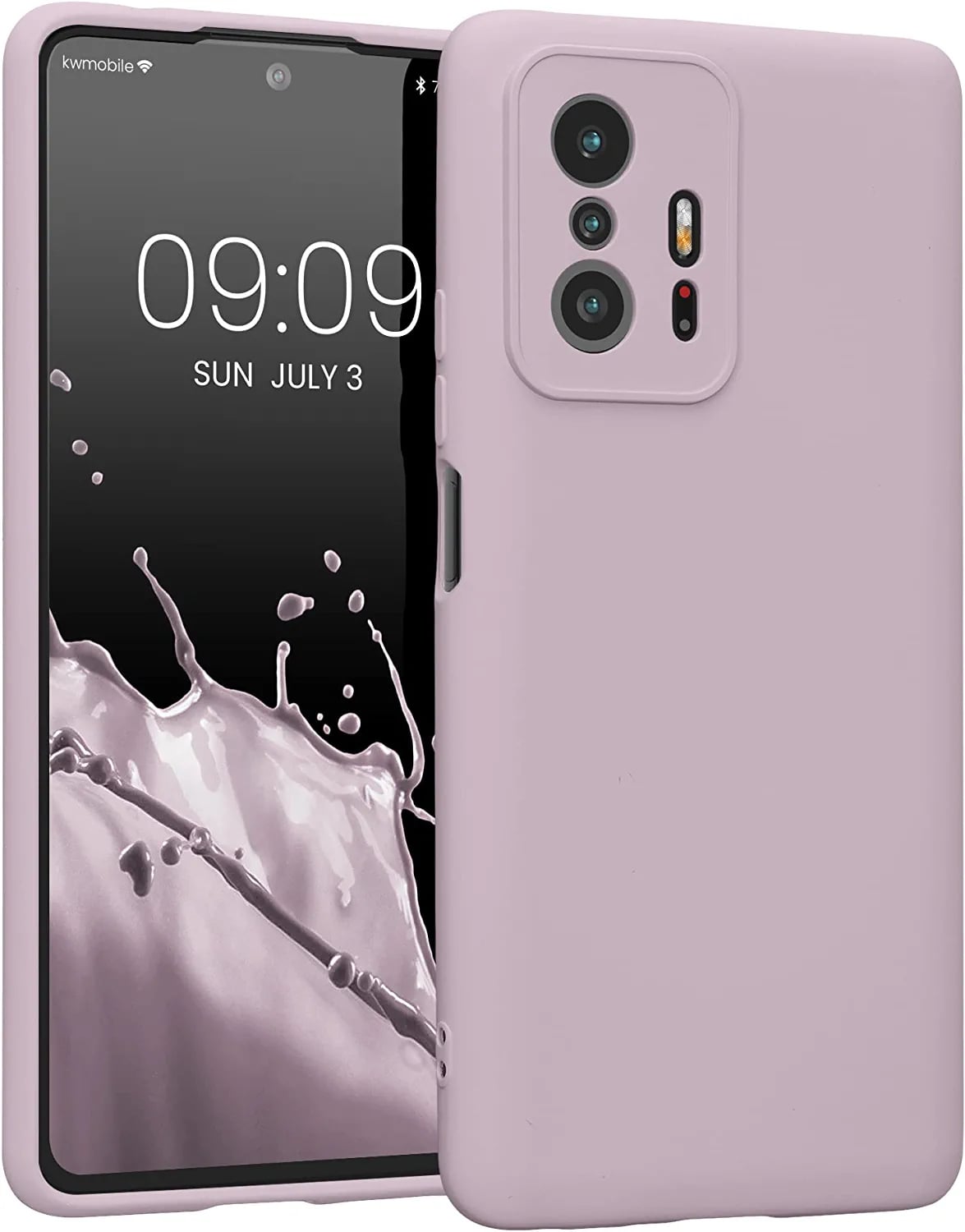 KW Xiaomi 11T / 11T Pro Θήκη Σιλικόνης Rubberized TPU - Nude Lilac - 56573.236